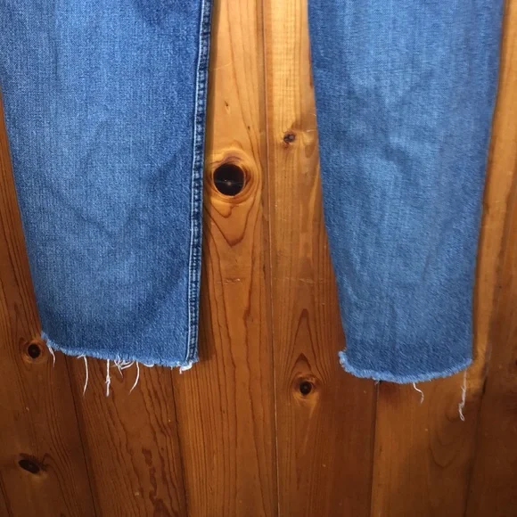 Wrangler cash cowgirl cut jeans raw hem size 7/8x34 western rodeo wranglers jean - Picture 7 of 9